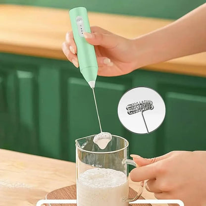 SuleniFrother - Elektrischer Milchaufschäumer Handgerät — Für Latte, Cappuccino & Kakao