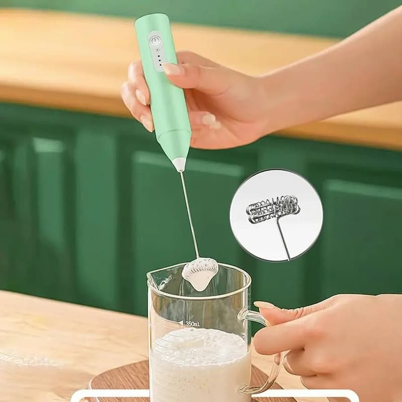 SuleniFrother - Elektrischer Milchaufschäumer Handgerät — Für Latte, Cappuccino & Kakao