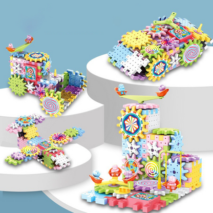 Gear Builder - Montessori-Steckklötze