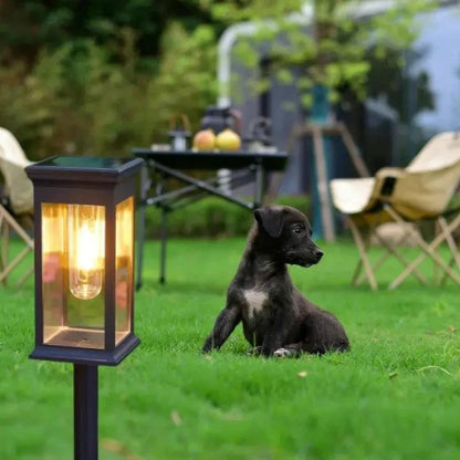 RecaLamp - Solar-Gartenleuchten im Laternenstil – Warmweißes Licht für Wege & Beete [2er-Set]
