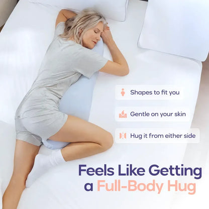 Body Hugger Pillow - Ergonomisches Ganzkörperkissen | Kühlende Stütze für Seitenschläfer