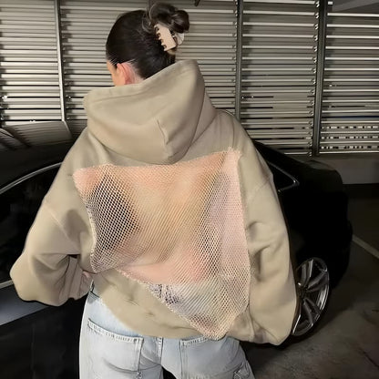 BackLessHoodie - Entfachen Sie Ihr Selbstbewusstsein mit gemütlicher Wärme und einem auffälligen, rückenfreien Flair