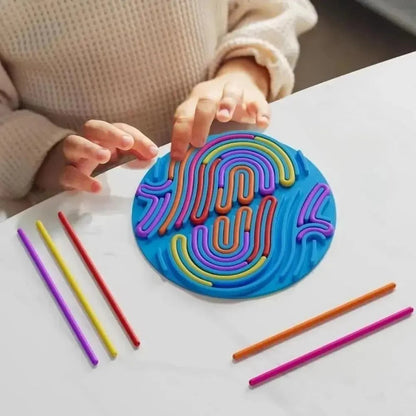 TubePatterns - Sensorisches Aktivitätsbrett – Fördert Entspannung & reduziert Angstgefühle