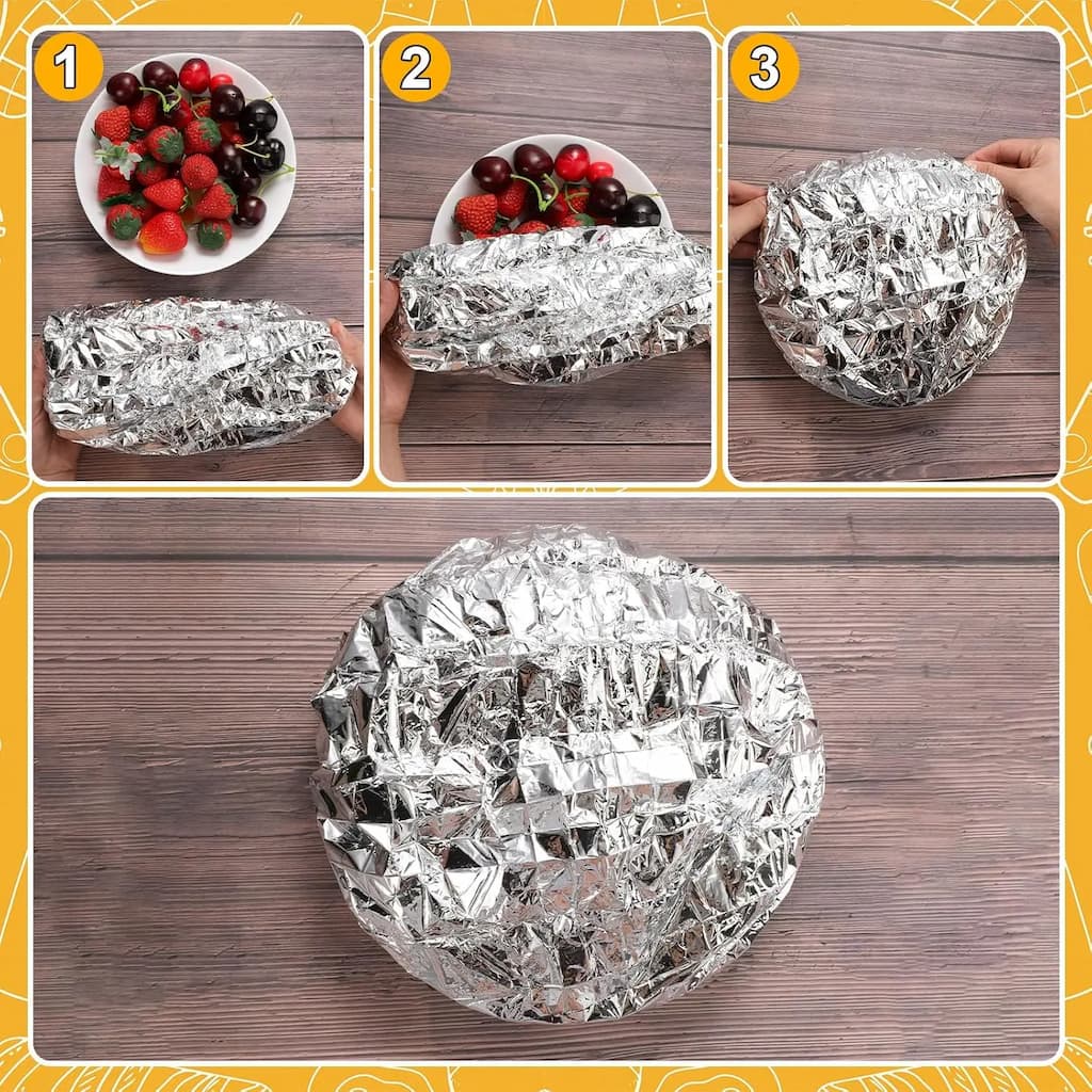 PlateCover - Wiederverwendbare Lebensmittelabdeckungen aus Aluminium