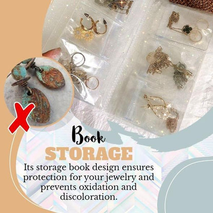JewelleryMap - Schmuck-Aufbewahrungsbuch – Transparentes Reiseetui mit Schutzsystem