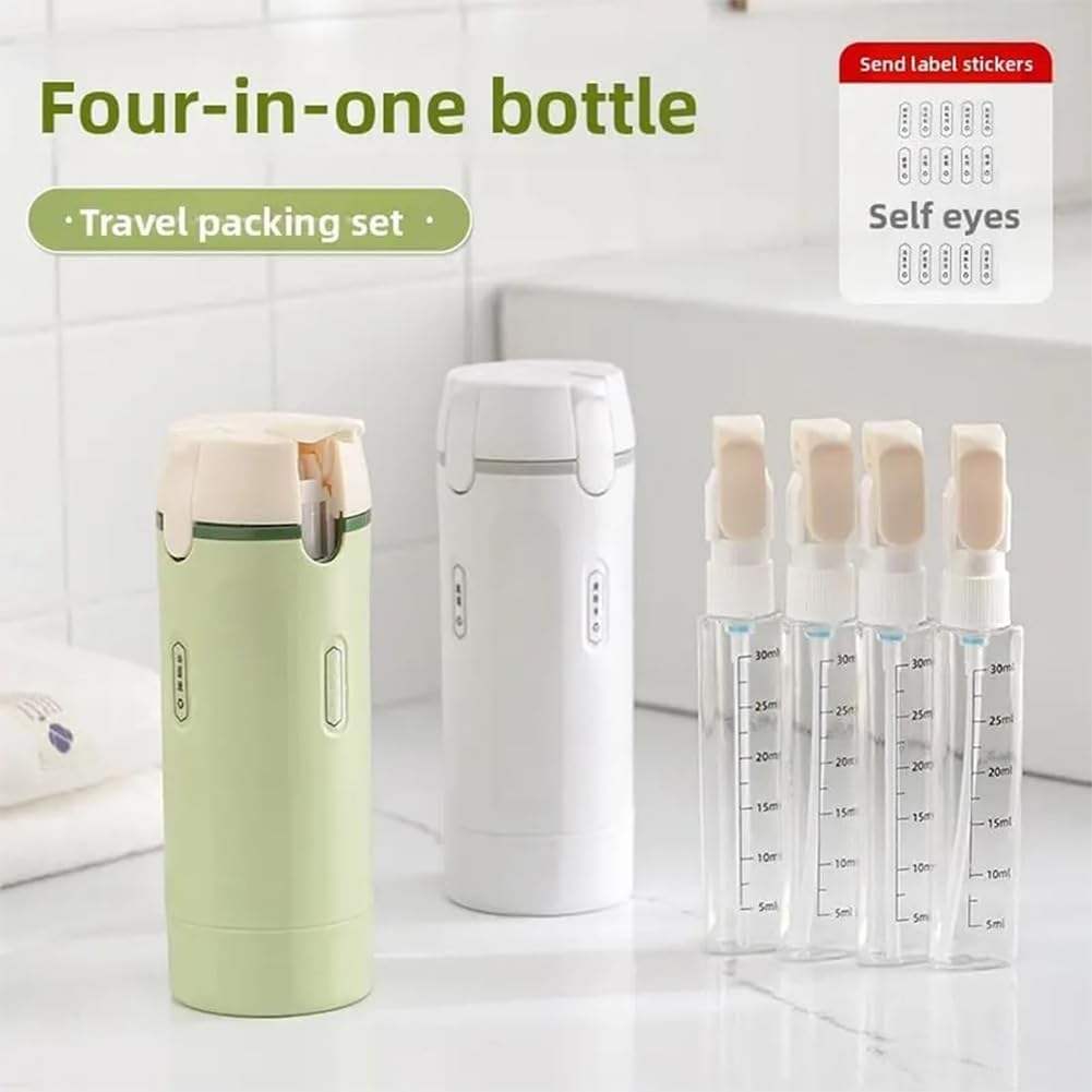 Travel Dispenser Cup - Auslaufsicherer 4-in-1-Reisedosierer