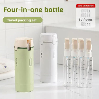Travel Dispenser Cup - Auslaufsicherer 4-in-1-Reisedosierer