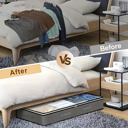 Bed Storage - Unterbett-Aufbewahrungstaschen – Platzsparend & Faltbar (2er-Set)