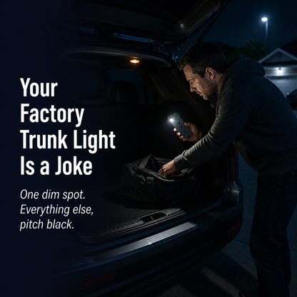 Trunk Light Strip - Jedes Mal, wenn du den Kofferraum öffnest, wird er von einer automatisch eingeschalteten Beleuchtung erhellt