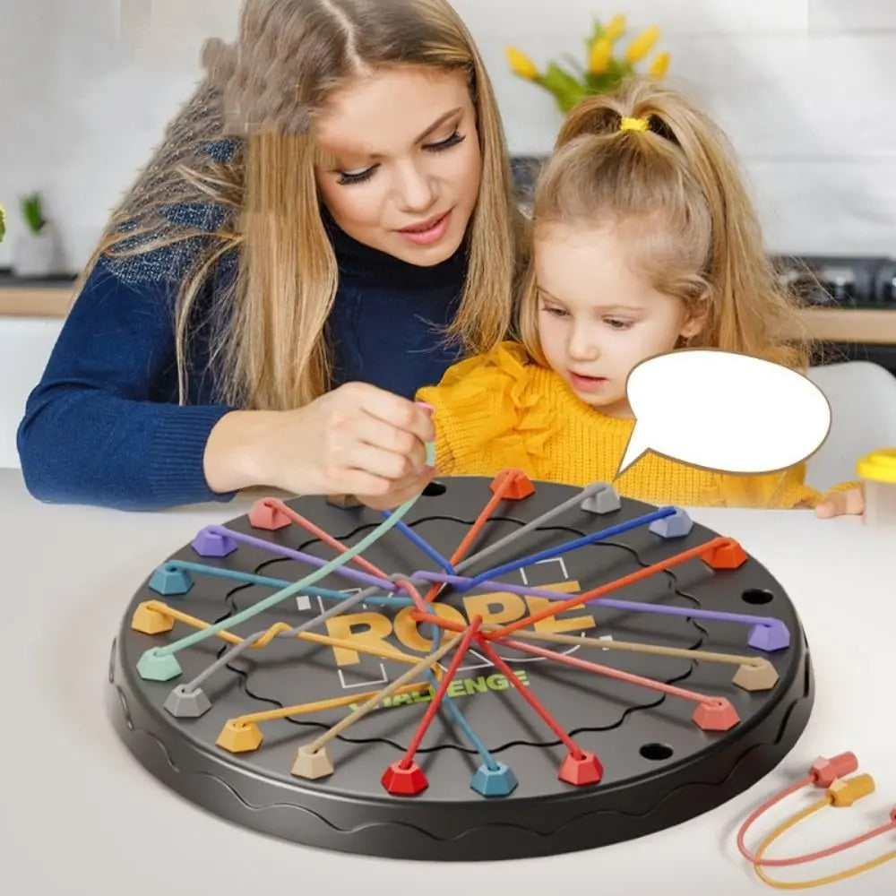 StringKnots - Kniffliges Seilaufwickelbrett Spiel — Fordere deine Gegner heraus