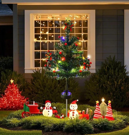 SolarTree - Wetterfester Solar-Weihnachtsbaum — Strahlend schön für verschneite Wintertage