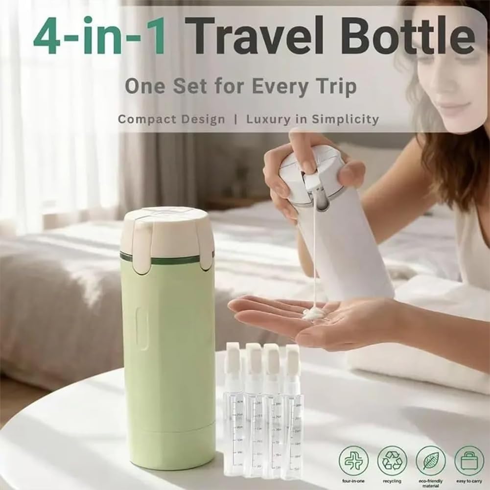 Travel Dispenser Cup - Auslaufsicherer 4-in-1-Reisedosierer