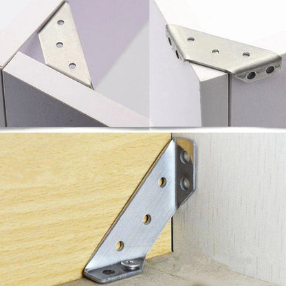 MesoTie - Möbeleckverbinder aus Edelstahl – Robuste Stützwinkel [10 Stück]