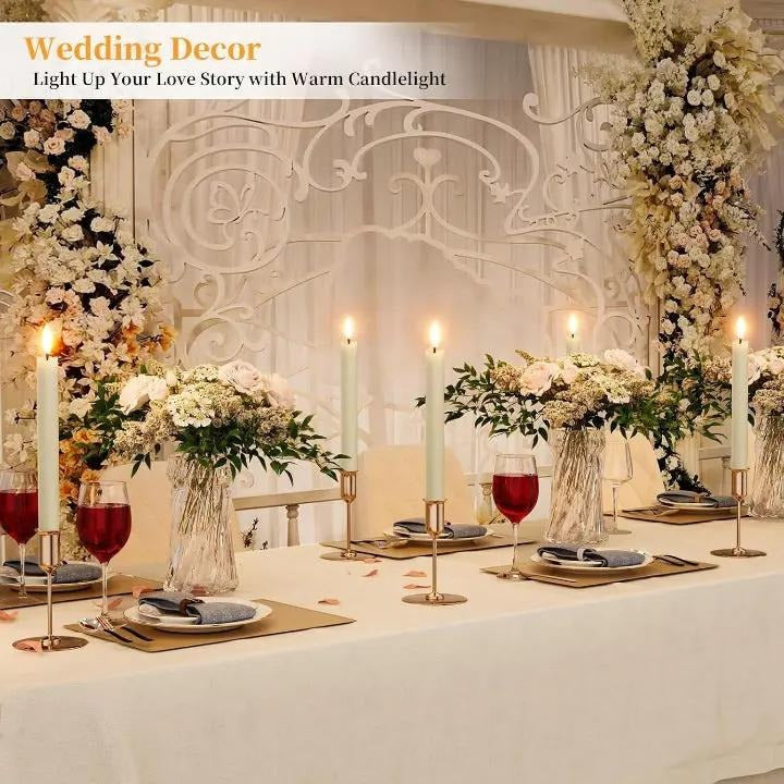 LEDCandles - Wiederaufladbare LED-Wachskerzen 6er Set — Nachhaltig & sicher ohne Brandgefahr