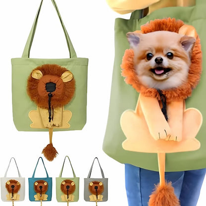 Cat Mane Bag - Tragetasche aus Segeltuch für Haustiere