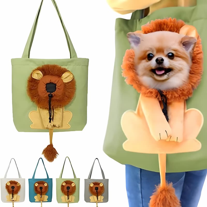Cat Mane Bag - Tragetasche aus Segeltuch für Haustiere