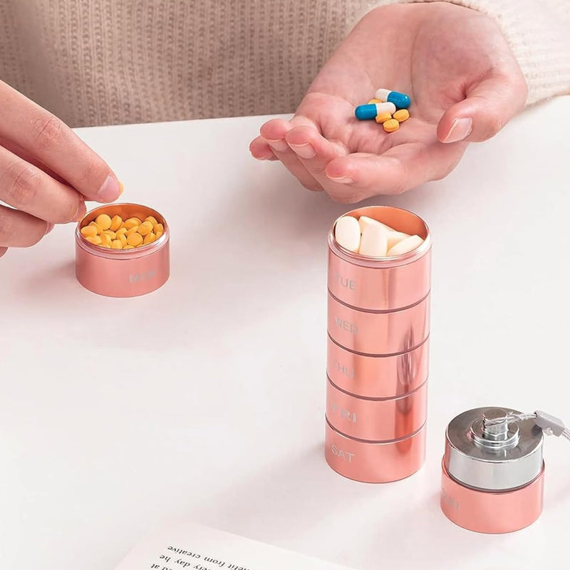 Pill Bottle - Tablettendose 7 Tage mit Wocheneinteilung