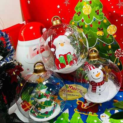 ChristmasInflatables - Aufblasbare Weihnachtskugel mit Licht — Mit Fernbedienung steuerbar