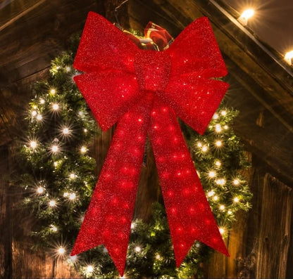 MegaBow - XXL leuchtende Weihnachtsschleife — Macht Ihr Familienweihnachten unvergesslich