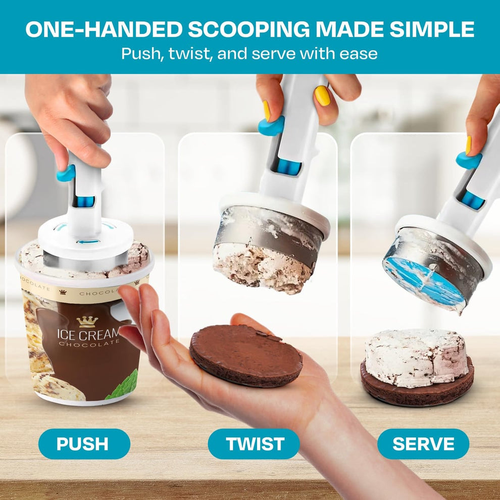 JollyScoop - Eiscreme-Sandwich-Portionierer – Ideal für kreative Sommer-Desserts