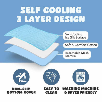 Cooling Mat - Kühlmatte für Hunde – Selbstkühlend und weich gepolstert