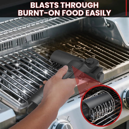 Electric BBQ Grill Brush - So reinigen Sie Ihren Grill am effektivsten | Kabellos und wiederaufladbar