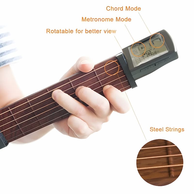 PocketGuitar - Tragbarer Gitarrenhals zum Üben für unterwegs