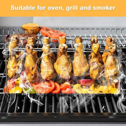 Grill Rack - Zusammenklappbarer Grillständer für Hähnchenkeulen