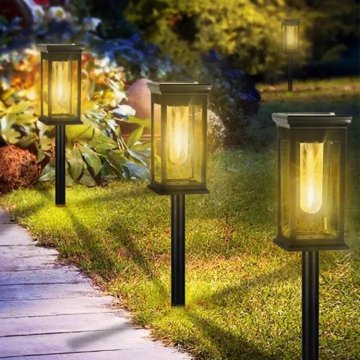 RecaLamp - Solar-Gartenleuchten im Laternenstil – Warmweißes Licht für Wege & Beete [2er-Set]