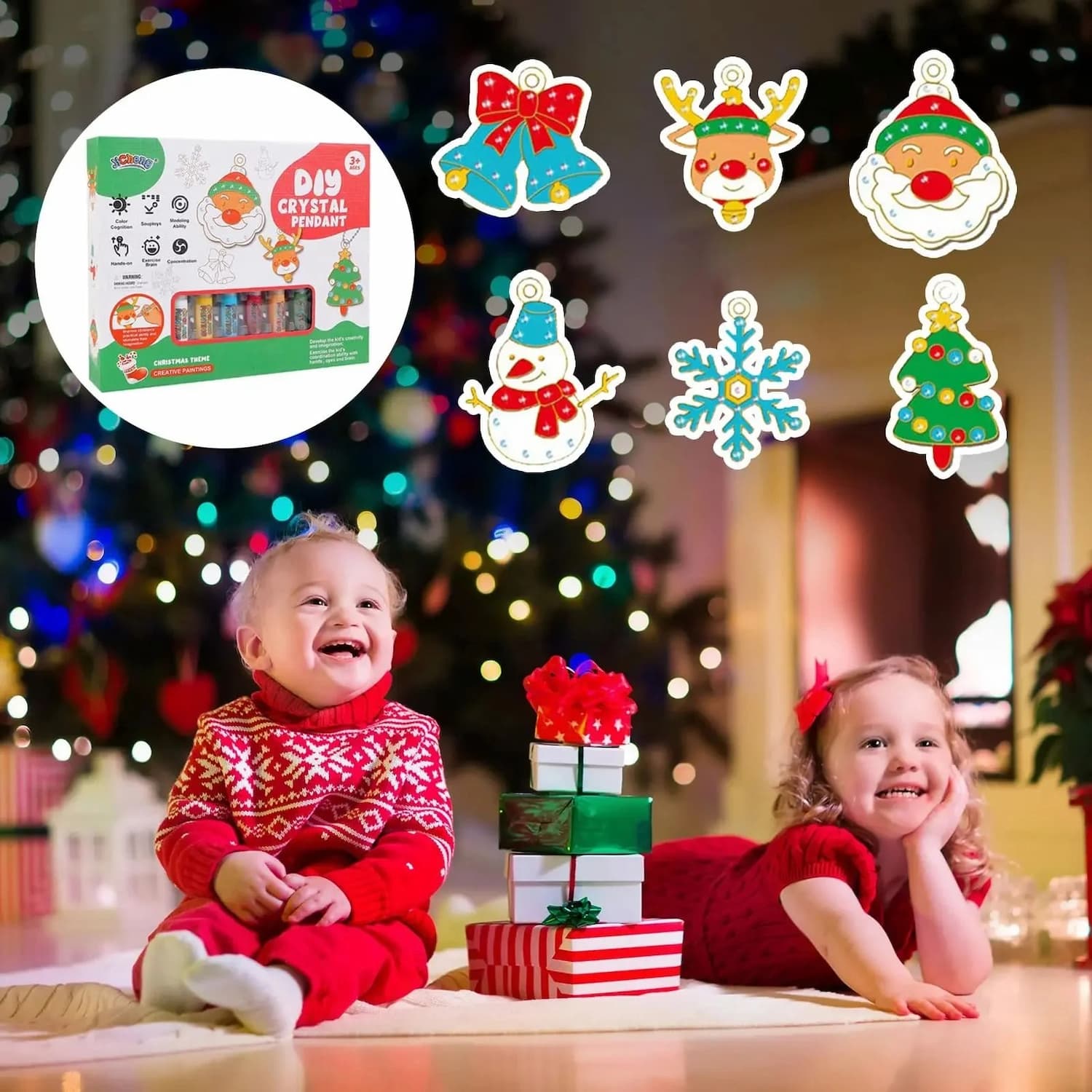 PendantKit - DIY-Kristallmalerei-Set — Farbenfrohe Kristallanhänger selbst gestalten