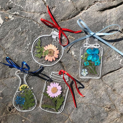FlowerMark - DIY Trockenblumen Lesezeichen Set