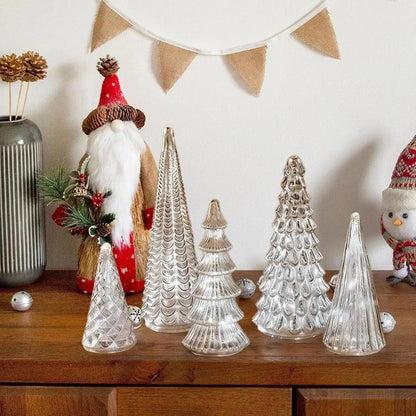 SilverSpurs - Leuchtende Quecksilber-Tannen — Glänzender Mittelpunkt für Ihr Zuhause [5er Set ]