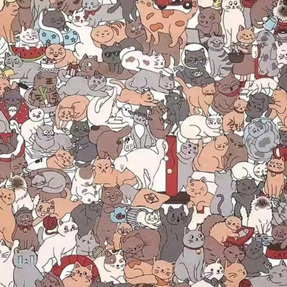 CatPuzzle - Holzpuzzle Katze 135 Teile — Kunst, Ruhe & Stil vereint in einem Set