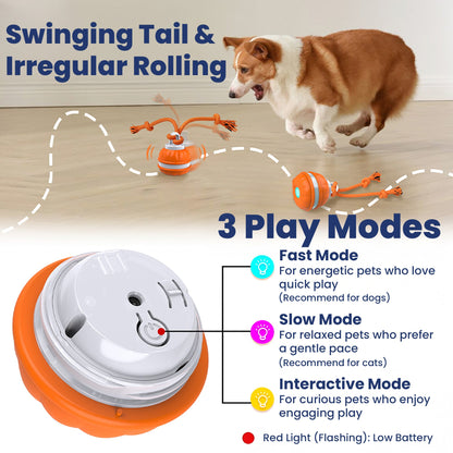 RopeBall - Lustiger bewegungsaktivierter Hundeball