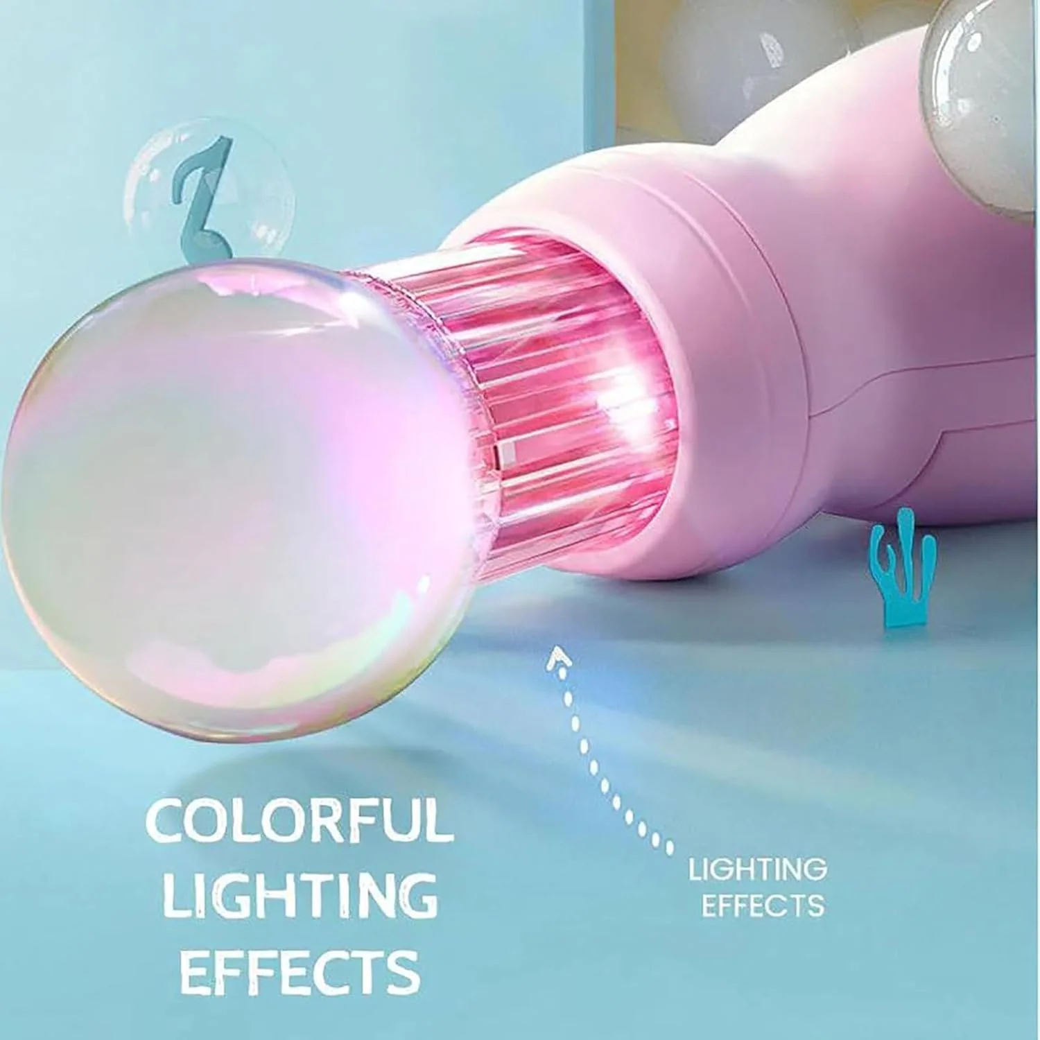 Bubble Wand - Nebelgefüllte Blasen mit Licht und Musik