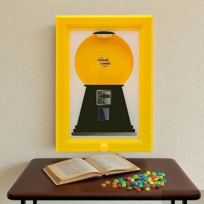 CandyFrame - Seltener Vintage-Rahmen Bonbonspender — Wandkunst mit süßer Überraschung