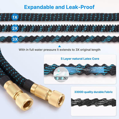 Expanding Water Hose - Dehnbarer Gartenschlauch – Dehnt sich auf die 3-fache Länge aus