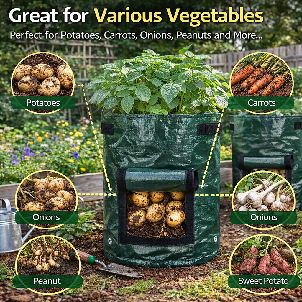 Grow Bag - Kartoffelanbau-Tasche mit einfacher Ernte