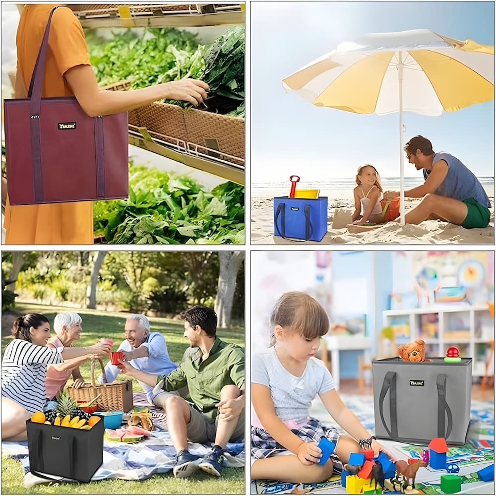 Foldable Tote - Faltbare Tragetasche mit verstärktem Boden