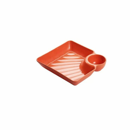 Dip Plate - Teller mit separatem Soßenfach für sauberes Essen