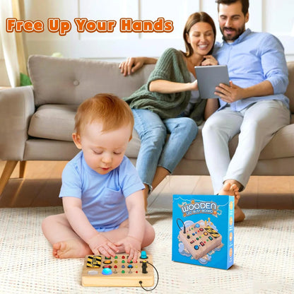Stimilus Board - Montessori-Sinnes-Schalt-Spielzeug aus Holz