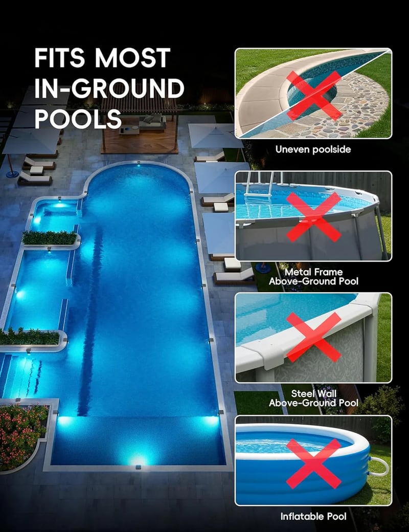 Pool Light - Solarbetriebene Pool-Stimmungsbeleuchtung