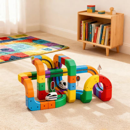 MagTrack - DIY-Würfelbahn – Kreativ & Aktiv – Kreative DIY-Eisenbahnschienen