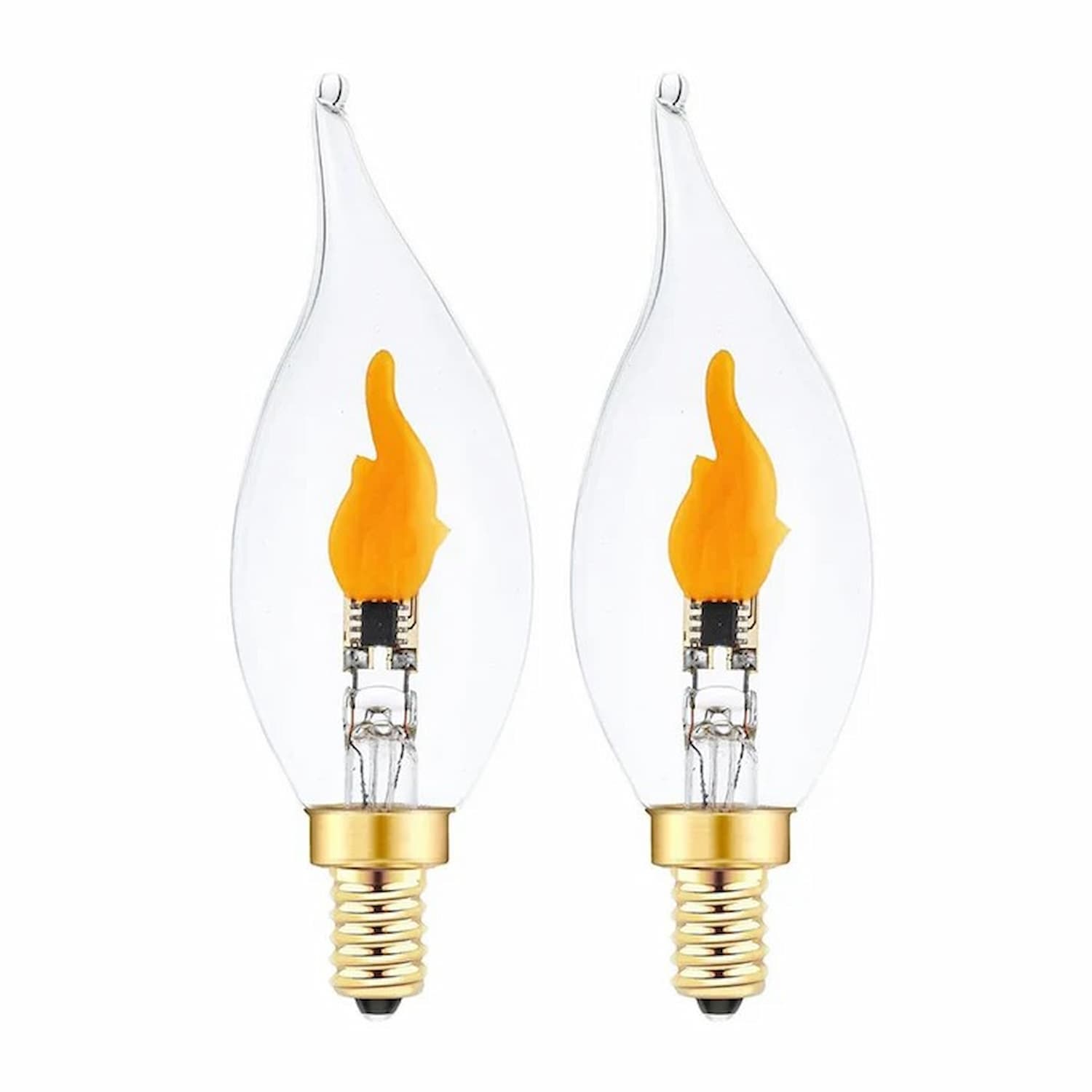 FlameBulb - LED Flackerlicht Birne (E12) — Gemütliche Beleuchtung für Flur & Eingang  [1+1 GRATIS!!]