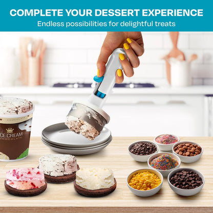 JollyScoop - Eiscreme-Sandwich-Portionierer – Ideal für kreative Sommer-Desserts
