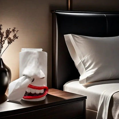 TissueNose - Lustiger Gesichts-Tuchspender