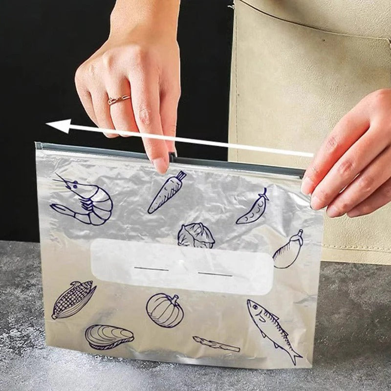 Aluminium Bags - Wiederverwendbare Aufbewahrungsbeutel aus Aluminium für Lebensmittel