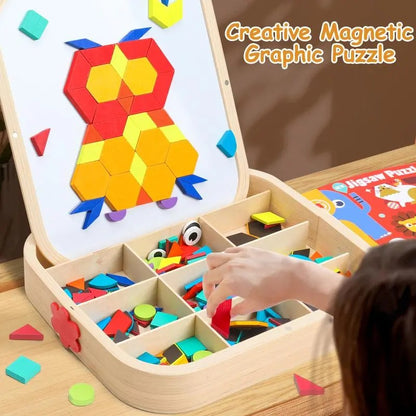 WoodMagnets - Holz-Magnetpuzzle — Kreativität und Selbstvertrauen fördern
