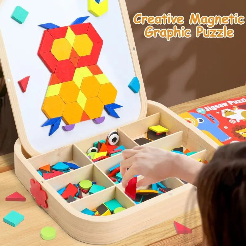 WoodMagnets - Holz-Magnetpuzzle — Kreativität und Selbstvertrauen fördern