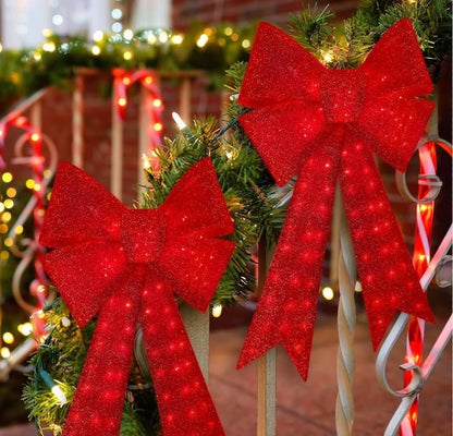 MegaBow - XXL leuchtende Weihnachtsschleife — Macht Ihr Familienweihnachten unvergesslich